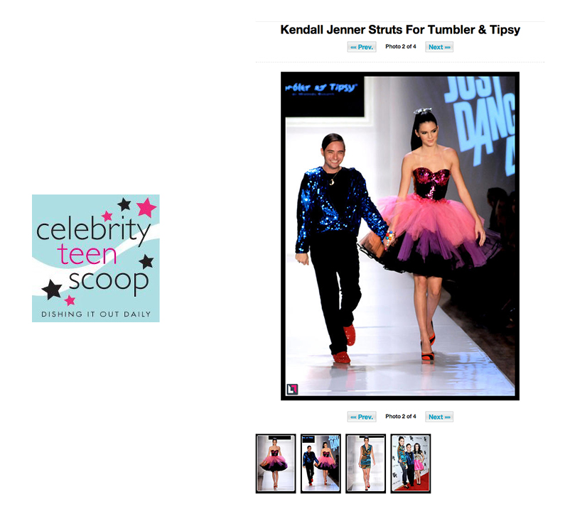 Celebrity Teen Scoop : Michael Kuluva & Kendall Jenner at the Tumbler and Tipsy by Michael Kuluva 2013 show at New York Fashion Week